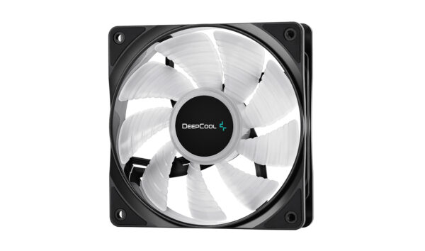 VENTILATOR DeepCool PC RF120, 120x120x25 mm, 1500rpm, control PWM, LED, 1 ventilator, 4-pin PWM, negru, „DP-FRGB-RF120-1C”