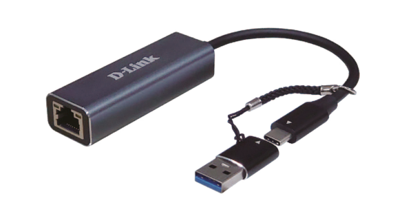 ADAPTOR RETEA D-LINK , extern, USB-C, port RJ-45, 2.5 Gbps, adaptor USB-A inclus „DUB-2315” (timbru verde 0.18 lei)