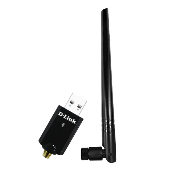 ADAPTOR RETEA D-LINK AC1300, extern wireless 2.4 GHz | 5 GHz, USB 3.0, port, antena externa 5 dBi x 1, „DWA-185” (timbru verde 0.18 lei)