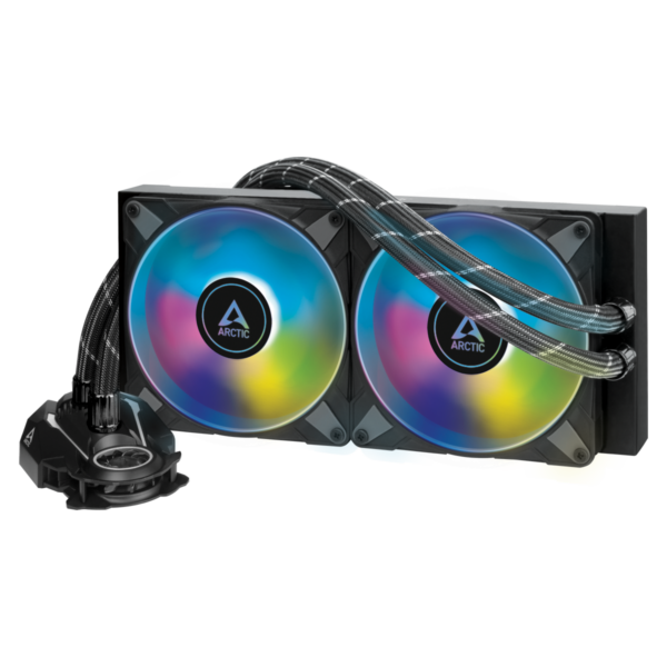 Cooler Arctic „Liquid Freezer II – 280 A-RGB”, compatibil skt. Intel si AMD, racire cu lichid, ventilator 140 mm x 2, 1900 rpm, iluminat ARGB, „ACFRE00106A” (timbru verde 2.00 lei)