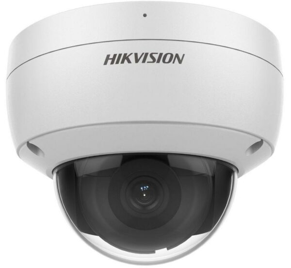 CAMERA IP Hikvision, dome pt. interior | exterior, dist. IR 40 m, tip lentila fixa 4 mm, 5 Mpx, PoE, slot SD card, „DS-2CD3156G2-IS4C” (timbru verde 0.8 lei)