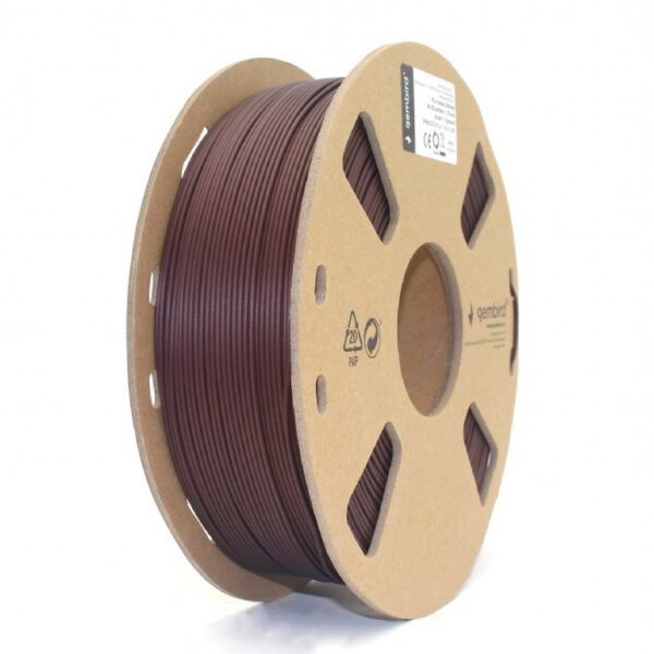 FILAMENT GEMBIRD pt. imprimanta 3d, PLA, 1.75mm diamentru, 1Kg / bobina, aprox. 330m, topire 190-220 grC, brown, „3DP-PLA1.75-01-BR”