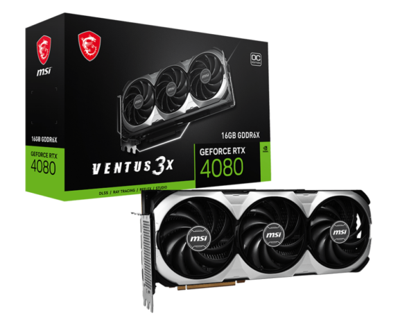 MSI GeForce RTX 4080 16GB VENTUS 3X OC „RTX4080 VENT 3X OC”