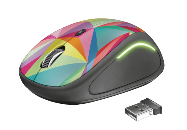 Trust Yvi FX Wireless Mouse – multicolor „TR-22337” (timbru verde 0.18 lei)