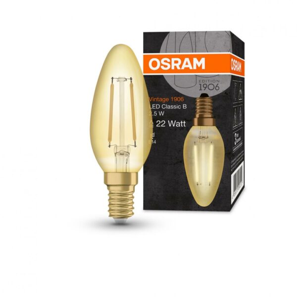 1906LEDCLB222,5W/824230VFILGDE14FS1OSRAM „000004058075293212” (timbru verde 0.45 lei)