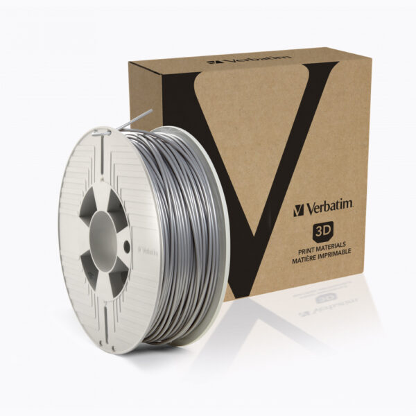 FILAMENT 3D PRINTER VERBATIM ABS 2.85MM, 1KG ARGINTIU, GRI METAL „55036”