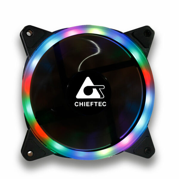 VENTILATOR Chieftec 1x RGB Ring Fan in bulk packing, „AF-12RGB”
