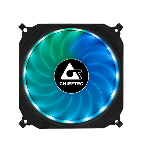 VENTILATOR Chieftec 1 x RGB rainbow Fan in retail packing, „CF-1225RGB”