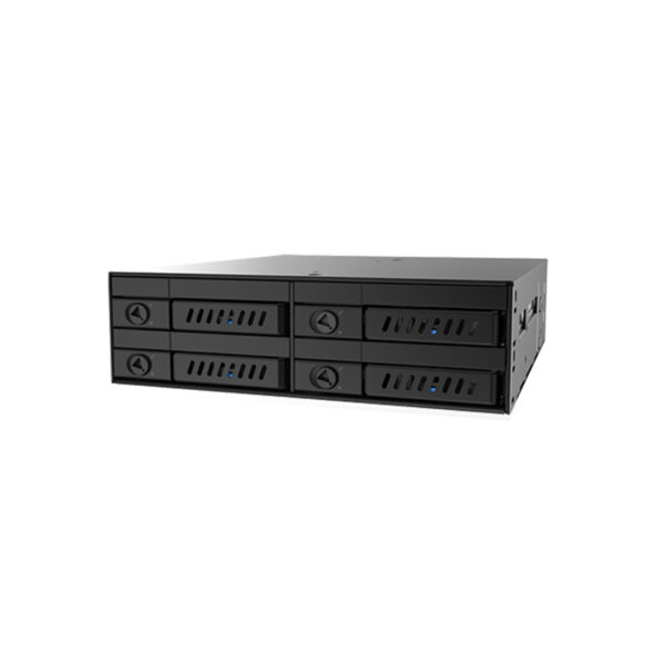 RACK Chieftec 1 x 5.25″ bay for 4 x 2.5″ S-ATA HDD, Hot-Swap, Metal, „CMR-425”