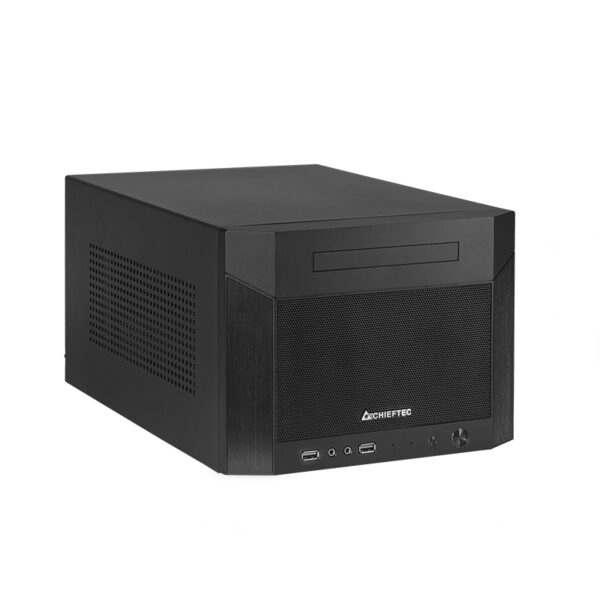CARCASE Chieftec, „Cube” mini tower Black, ITX Shoebox, 2 x USB3.1, „CN-01B-OP”