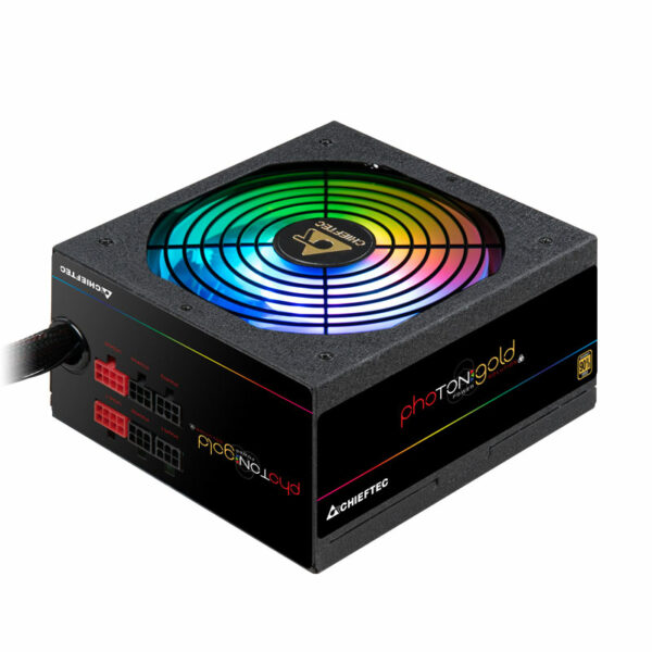 SURSA Chieftec Photon GOLD 650 W, non-modulara, ventilator 120mm, PCI-E 6+2 pin x 1, SATA x 4, „GDP-650C-RGB” (timbru verde 2 lei)