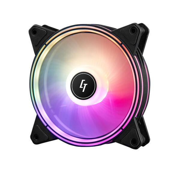 VENTILATOR Chieftec 1 x RGB rainbow Fan/ PWM in retail packing, „NF-1225RGB”