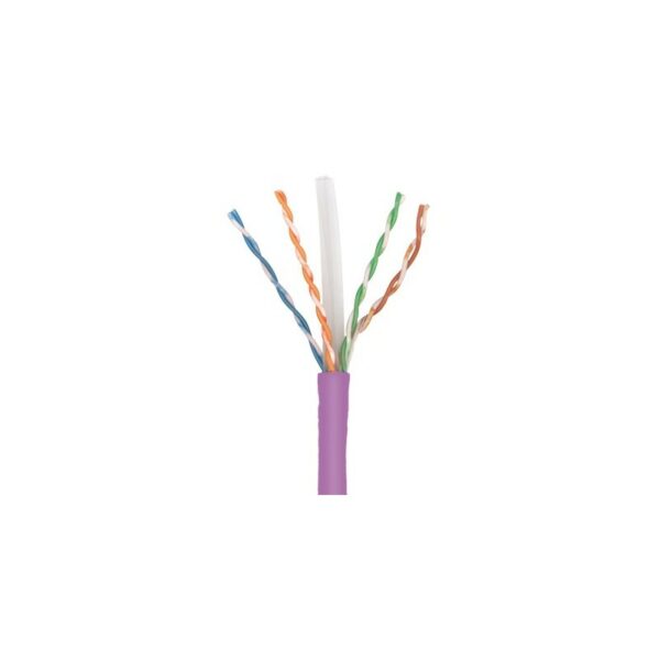 Cablu U/UTP cat.6, manta LSZH, Euroclass Cca-s1a,d1,a1 – 305m/tambur, Violet – Molex „CAA-00444-VL”