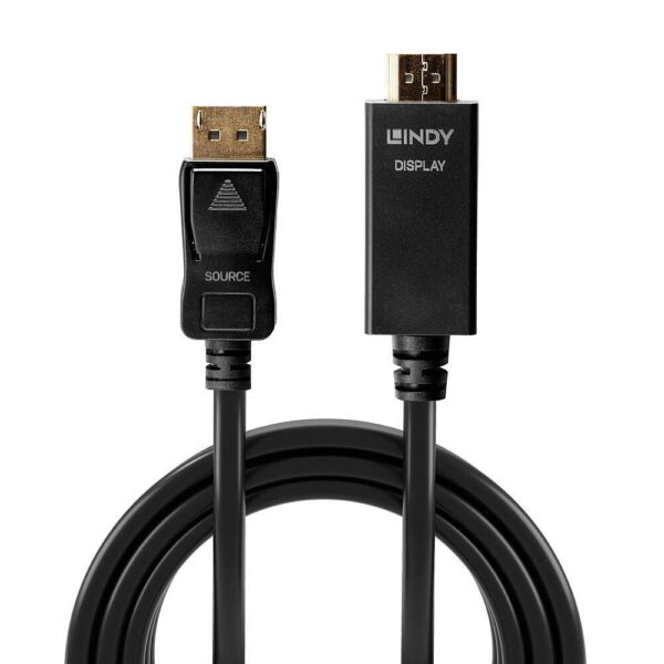 Cablu Lindy DisplayPort la HDMI 10.2G 2m „LY-36922” (timbru verde 0.8 lei)