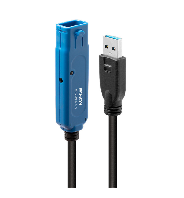 Lindy Cablu USB 3.0 Ext. Activ Pro 8m „LY-43158” (timbru verde 2.00 lei)