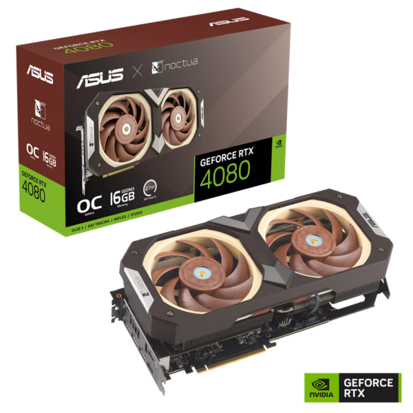 VGA AS GeForce RTX 4080 OC 16GB NOCTUA „RTX4080-O16G-NOCTU”