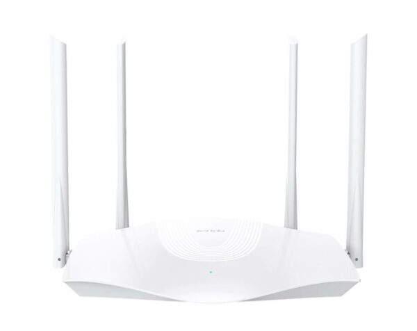 ROUTER Tenda wireless AX1800Mbps,1 x WAN Gigabit, 3 porturi LAN Gigabit, 2.4 GHz/5 GHz dual band, 4 antene externe, WI-FI 6 „RX3” (timbru verde 0.8 lei)