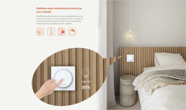 TENDA SS9 WI-FI SMART LIGHT SWITCH „SS9” (timbru verde 0.18 lei)