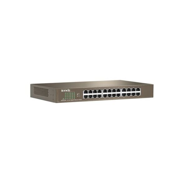 SWITCH TENDA unmanaged, 24 porturi RJ-45 gigabit, metalic „TEG1024D” (timbru verde 2 lei)
