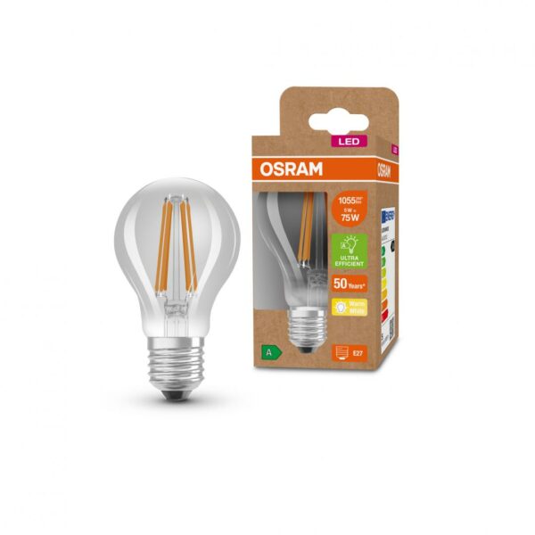 LED CLA75 5W/830 230V FIL EA E27FS1OSRAM „000004099854009617” (timbru verde 0.45 lei)