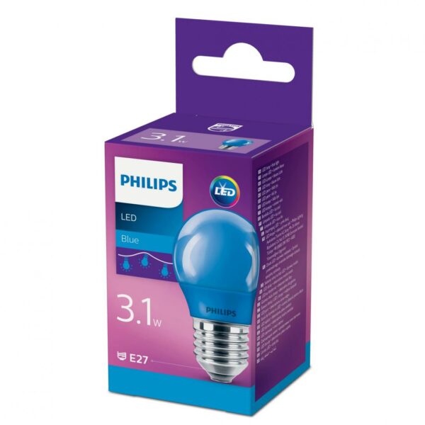 LED COLORED P45 E27 BLUE 1PF/6 „000008718696748626” (timbru verde 0.45 lei)