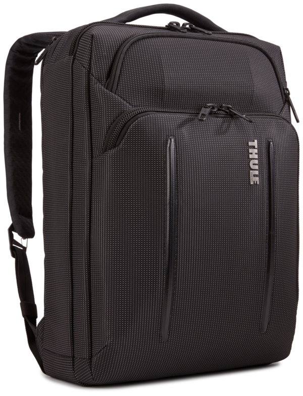 RUCSAC / GEANTA THULE Crossover 2, geanta convertibila in rucsac pt. notebook de max. 15.6 inch, 2 compartiment, buzunar frontal x 2 | buzunar lateral x 2, waterproof, nylon, negru, „C2CB116 BLACK” / 3203841