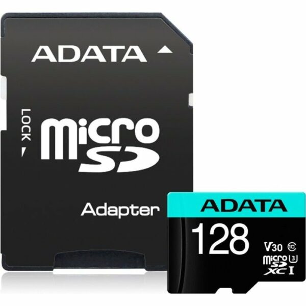 CARD MicroSDXC ADATA, 128GB, „AUSDX128GUI3V30SA2-RA1” (timbru verde 0.03 lei)
