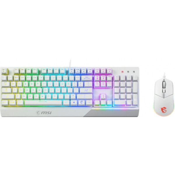 MSI VIGOR GK30 COMBO WHITE KEYBOARD MOUSE „VIGOR GK30 COMBO WHITE US” (timbru verde 0.8 lei)