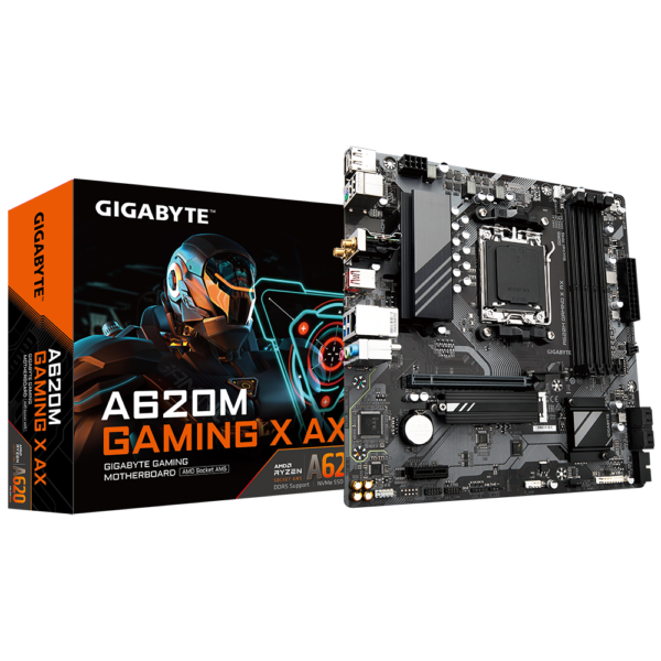 MB GIGABYTE A620M GAMING X AX AM5 DDR5 „A620M GAMING X AX”