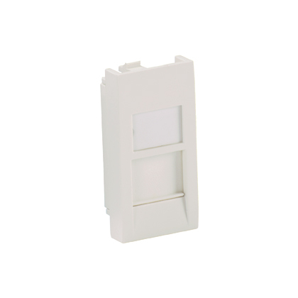 PANDUIT CFA1FSAW-X Mini-Com Flat/Shuttered 22.5×45 Adapter 1 port Arctic White „CFA1FSAW-X”