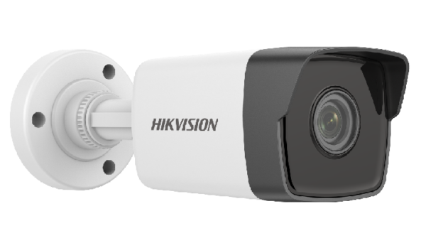 CAMERA IP Hikvision, bullet pt. interior | exterior, dist. IR 30 m, tip lentila fixa 4 mm, 5 Mpx, PoE, slot SD card, „DS-2CD1053G0-I4C” (timbru verde 0.8 lei)