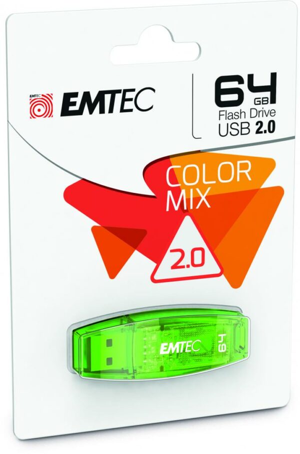 USB FLASH DRIVE 64GB C410 USB 2.0 EMTEC „ECMMD64G2C410” (timbru verde 0.03 lei)