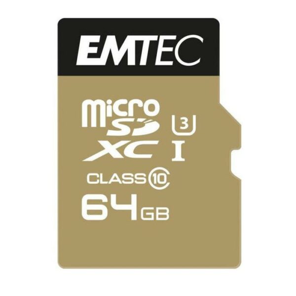 MICRO SD EMTEC MICROSDHC 64GB CL10 „EKMSDM64GXC10QL2” (timbru verde 0.03 lei)