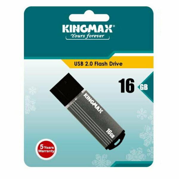 MEMORIE USB 16GB KINGMAX USB 2.0 cu capac, gri „KM16GMA06D” (timbru verde 0.03 lei)