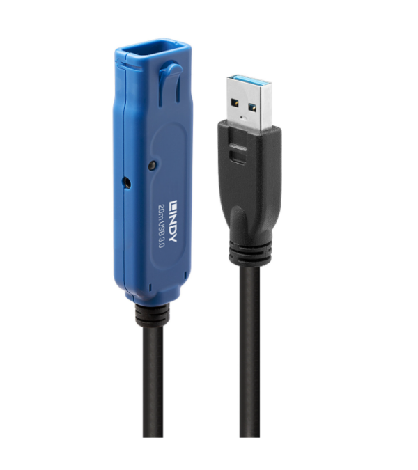 Lindy Cablu USB 3.0 Ext. Activ Pro 20m „LY-43361” (timbru verde 2.00 lei)