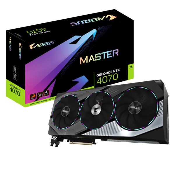 GB AORUS GeForce RTX 4070 MASTER 12G „N4070AORUS M-12GD”