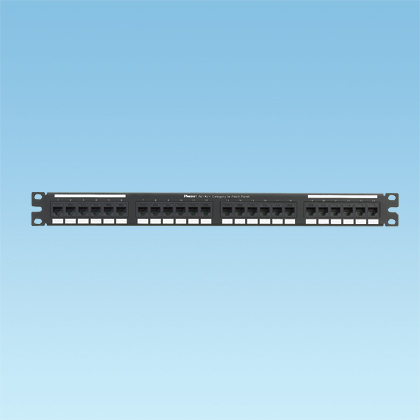PANDUIT 19 24 port 1U NetKey Category 5e preloaded 110 style punchdown patch panel Ro „NK5EPPG24Y”