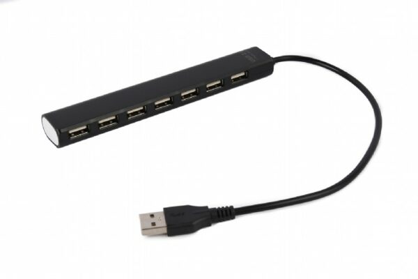 HUB extern GEMBIRD, porturi USB: USB 2.0 x 7, conectare prin USB, cablu 0,30 m, negru, „UHB-U2P7-04” (timbru verde 0.8 lei) – 8716309124461