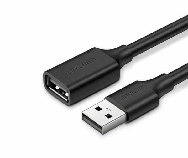 CABLU USB Ugreen prelungitor, „US103” USB 2.0 (M) la USB 2.0 (T), 1 m, negru, „10314” (timbru verde 0.18 lei) – 6957303813148