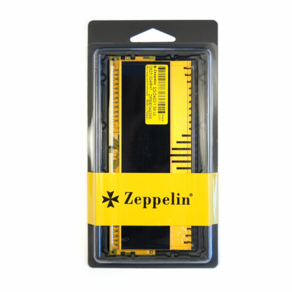 Memorie DDR Zeppelin DDR4 Gaming 8GB frecventa 2400 MHz, 1 modul, radiator, retail „ZE-DDR4-8G2400-RD-GM”
