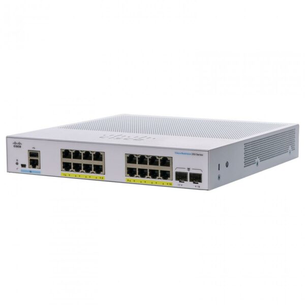 CISCO CBS250-16P-2G 16GB 2SFP SWITCH POE „CBS250-16P-2G” (timbru verde 2 lei)