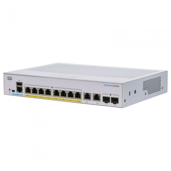 CISCO CBS250-8PP-E-2G 8GB2SFP SW POE 45W „CBS250-8PP-E-2G” (timbru verde 2 lei)