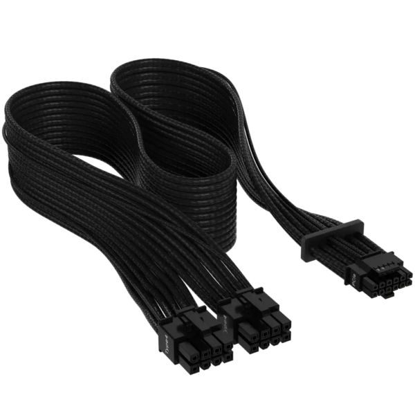 Corsair Cablu 12+4pin, PCIe Gen 5, 12VHPWR, 600W, Type 4, fire invelite individual, Negru „CP-8920331”