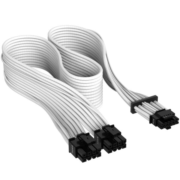 Corsair Cablu 12+4pin, PCIe Gen 5, 12VHPWR, 600W, Type 4, fire invelite individual, Alb „CP-8920332”