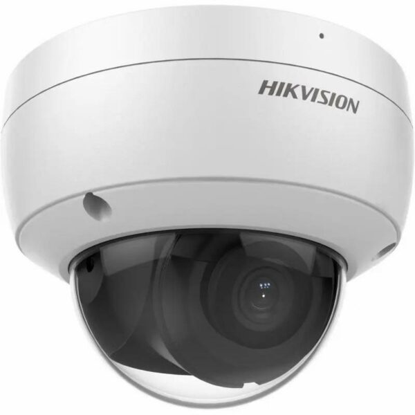 CAMERA IP Hikvision, dome pt. interior | exterior, dist. IR 30 m, tip lentila fixa 2.8 mm, 6 Mpx, microfon, PoE, carcasa metal si plastic, slot SD card, „DS-2CD2166G2-ISU2C” (timbru verde 0.8 lei)