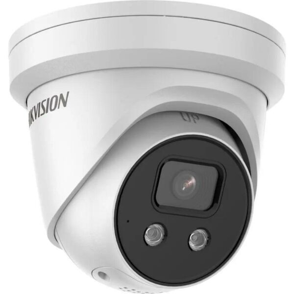 CAMERA IP Hikvision, turret pt. interior | exterior, dist. IR 30 m, tip lentila fixa 2.8 mm, 4 Mpx, microfon, slot SD card, „DS-2CD2346G2PISUSL” (timbru verde 0.8 lei)