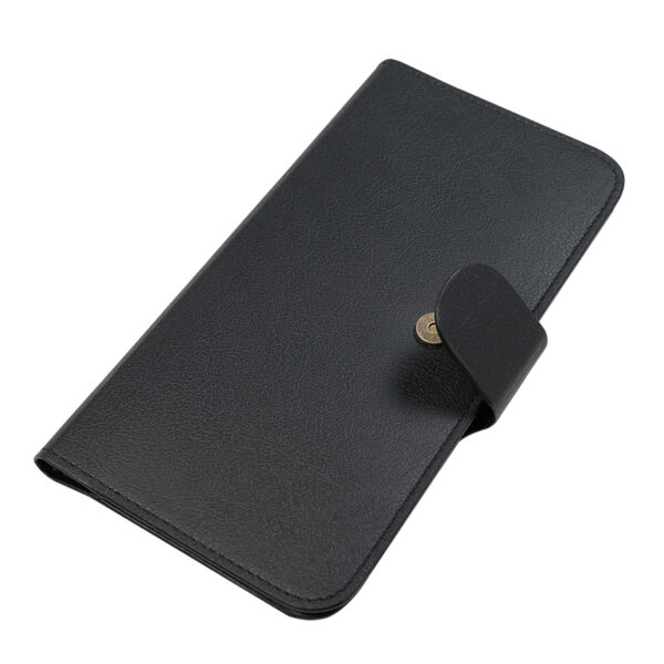 Husa universala Logilink, pentru telefon 5.5″, 5 sloturi pt. carduri, inchidere magnetica, negru, „SB0001”