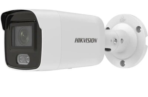 CAMERA IP Hikvision, bullet pt. interior | exterior, dist. IR 40 m, tip lentila fixa 2.8 mm, 2 Mpx, PoE, slot SD card, „DS-2CD2027G2-L28C” (timbru verde 0.8 lei)