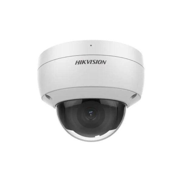 CAMERA IP Hikvision, dome pt. interior | exterior, dist. IR 30 m, tip lentila fixa 2.8 mm, 2 Mpx, microfon, PoE, carcasa metal, slot SD card, „DS-2CD2126G2-ISU2D” (timbru verde 0.8 lei)