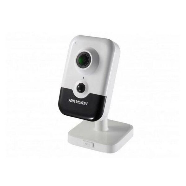 CAMERA IP Hikvision, cube pt. interior, dist. IR 10 m, tip lentila varifocala 2.8 – 12 mm, 2 Mpx, microfon, PoE, carcasa plastic, slot SD card, „DS-2CD2423G2-I28” (timbru verde 0.8 lei)